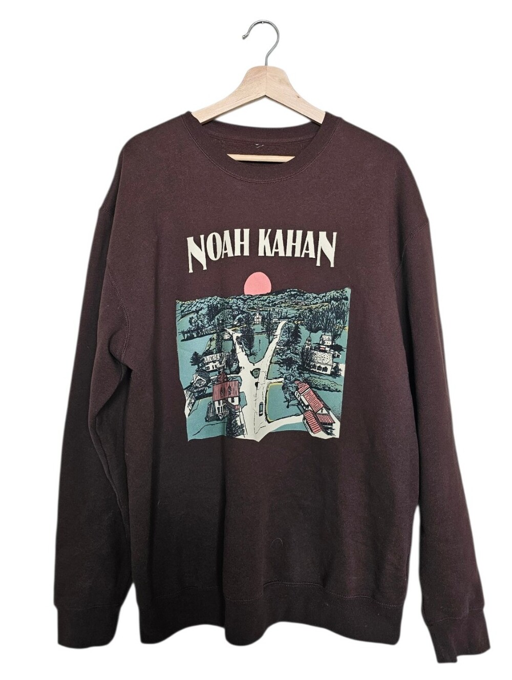 Noah Kahan Greetings From Strafford Crewneck Sweatshirt - Dark Brown